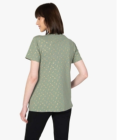 tee-shirt de grossesse et dallaitement a motifs vert t-shirts manches courtesB415801_3