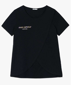 tee-shirt de grossesse et dallaitement a motifs noir t-shirts manches courtesB415901_4