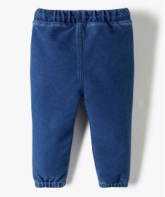 pantalon bebe garcon en maille souple bleu pantalons et jeansB424901_3