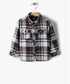 chemise bebe garcon a carreaux avec doublure sherpa imprime chemisesB426001_1