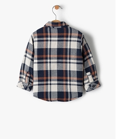 chemise bebe garcon a carreaux avec doublure sherpa imprime chemisesB426001_4