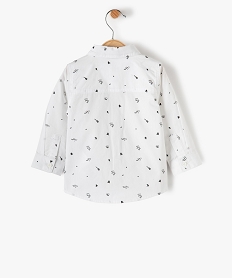 chemise bebe garcon avec noud papillon - lulu castagnette blancB426101_3
