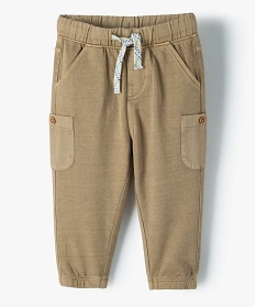 pantalon bebe garcon en maille avec poches fantaisie orange pantalons et jeansB426901_1