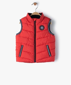 blouson bebe garcon matelasse sans manches – lulu castagnette rouge manteaux blousonsB427801_1