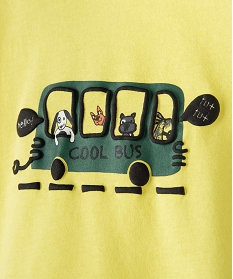 tee-shirt bebe garcon a manches courtes avec motifs jaune tee-shirts manches courtesB429801_3