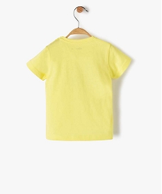 tee-shirt bebe garcon a manches courtes avec motifs jauneB429801_4