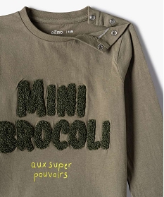 tee-shirt bebe garcon a manches longues avec motifs (lot de 2) vert tee-shirtsB430401_3