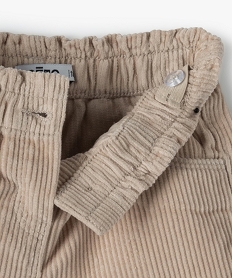 short bebe fille en velours grosses cotes beigeB433301_2