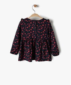 blouse bebe fille imprimee avec volants sur le haut du buste multicoloreB437101_3