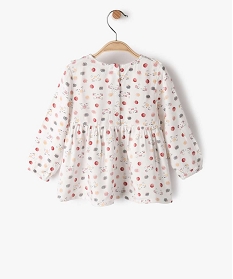 blouse bebe fille imprimee avec volants sur le haut du buste multicoloreB437201_3