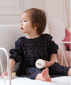 robe bebe fille a motifs fleuris - lulu castagnette multicolore robesB438601_4