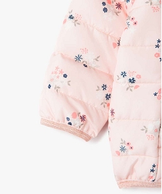 doudoune bebe fille fine a motifs etoiles et details pailletes multicolore doudounesB440101_3