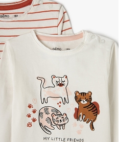 tee-shirt bebe fille a manches longues (lot de 2) multicoloreB445001_2