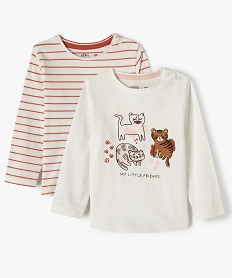 tee-shirt bebe fille a manches longues (lot de 2) multicoloreB445001_4