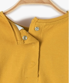 tee-shirt bebe fille avec large motif - disney jauneB445801_4