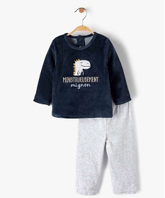 pyjama bebe garcon 2 pieces avec motif dinosaure bleu pyjamas 2 piecesB448601_1