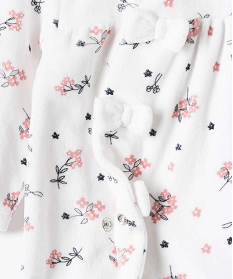 pyjama bebe fille a motifs fleuris et nouds en relief multicoloreB449401_2