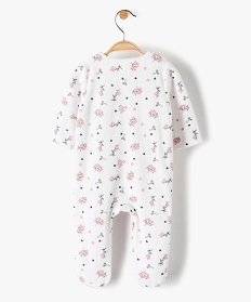 pyjama bebe fille a motifs fleuris et nœuds en relief multicolore pyjamas ouverture devantB449401_3