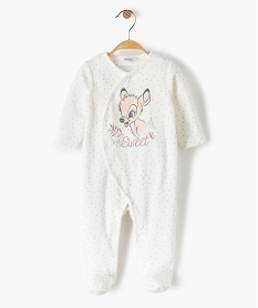 GEMO Pyjama bébé à pois imprimé Bambi - Disney Beige