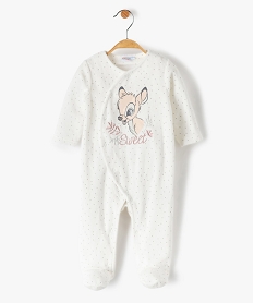 pyjama bebe a pois imprime bambi - disney beigeB449701_1