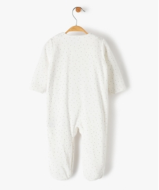 pyjama bebe a pois imprime bambi - disney beige pyjamas ouverture devantB449701_4
