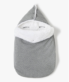 GEMO Nid dange avec doublure peluche spécial siège auto Gris