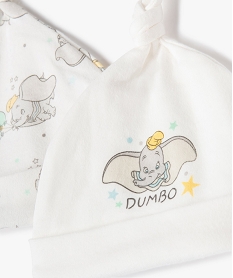 bonnet bebe avec motif dumbo (lot de 2) - disney beigeB452501_2
