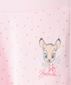 pantalon bebe fille en maille imprimee bambi - disney rose leggingsB453101_2