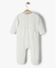 pyjama dors-bien bebe fille en velours avec motif biche beige pyjamas veloursB454801_3