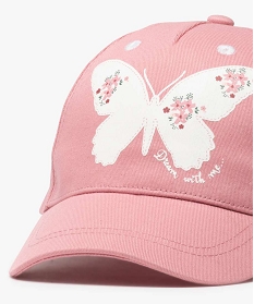 casquette bebe fille motif papillon rose accessoiresB460501_3