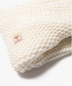 snood bebe fille torsade et paillete beigeB461301_4