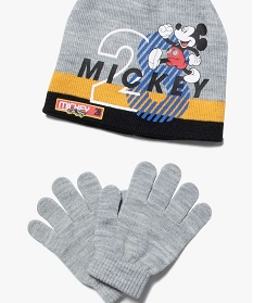 ensemble garcon (3 pieces)   bonnet snood gants - mickey gris foulards echarpes et gantsB464601_3