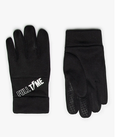 gants garcon avec inscription sur le dessus noir standardB465501_1