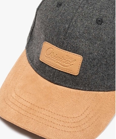 casquette homme bicolore et bimatiere gris chapeaux casquettes et bonnetsB465901_2