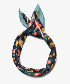 foulard femme a motifs fleuris imprime autres accessoiresB466701_2
