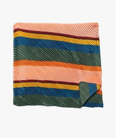 foulard femme multicolores en matiere gaufree multicoloreB466801_1