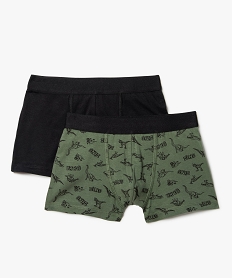 boxer garcon en coton biologique extensible (lot de 2) multicoloreB473101_2