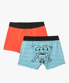 boxer garcon motif robot avec ceinture contrastante (lot de 2) multicoloreB473201_2