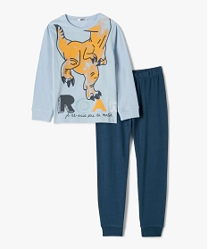 pyjama garcon avec motif dinosaure bleu pyjamasB474001_1