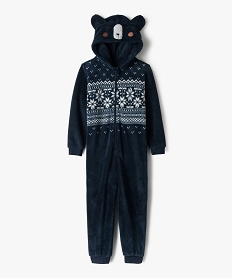 combinaison pyjama garcon avec motif nounours bleu pyjamasB475701_1