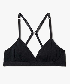 GEMO Soutien-gorge triangle à fines bretelles fille Noir