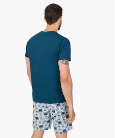 pyjashort homme avec message – les minions 2 bleu pyjamas et peignoirsB485201_3