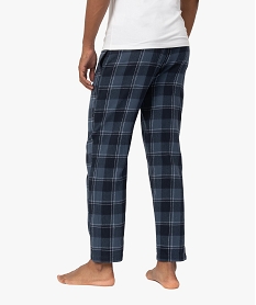 pantalon de pyjama homme a carreaux bleu pyjamas et peignoirsB485401_3