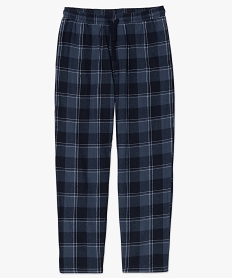 pantalon de pyjama homme a carreaux bleuB485401_4