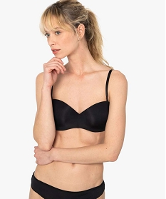 soutien-gorge bandeau en microfibre avec bretelles muti-positions noir soutien-gorge bandeauB490501_1