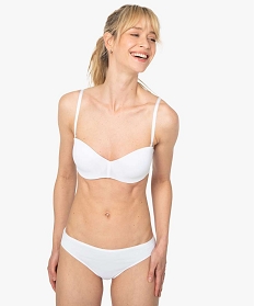 soutien-gorge bandeau en microfibre avec bretelles muti-positions blancB490601_3