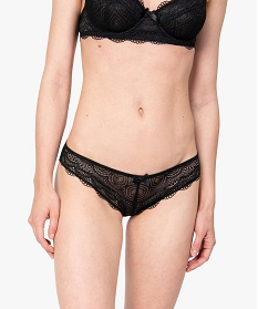 culotte en dentelle et tulle femme (lot de 2) noirB492501_2