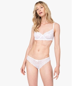 culotte en dentelle et tulle femme (lot de 2) blancB492601_3