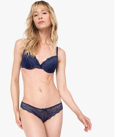 culotte en dentelle et tulle femme (lot de 2) bleu culottesB492701_3