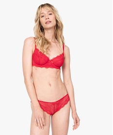 culotte femme en dentelle et tulle (lot de 2) rouge culottesB492801_3